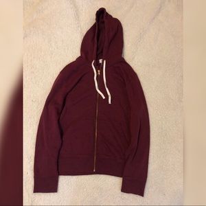 Old navy maroon sweater zip up size XL